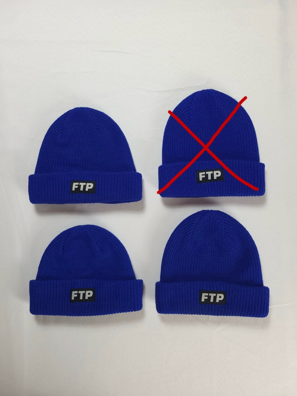 FTP Royal Blue 100% Acrylic Logo Beanie Hat Very Rare From 2018 - Ready To Ship
